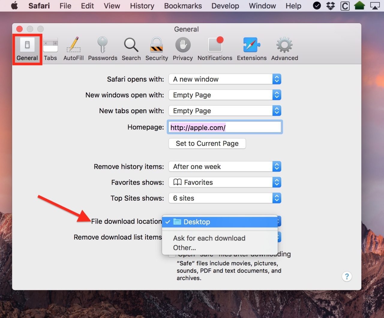 Mac Download Folder Preferences